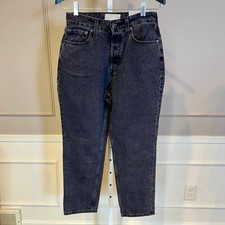 NWT Everlane The Curvy 90s Cheeky Straight Jean black 29 No Stretch High Rise