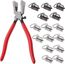 15 Set Key Fob Hardware with Plier for Wristl...