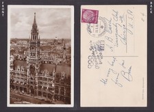 GERMANY 1938, Postcard, Munich Twom Hall, Olympics, Special cancellation