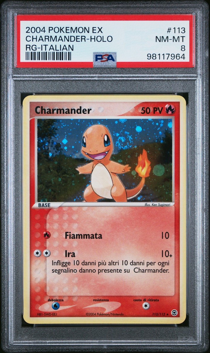 2004 POKEMON EX FIRE RED & LEAF GREEN ITALIAN #113 CHARMANDER-HOLO