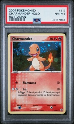 2004 POKEMON EX FIRE RED & LEAF GREEN ITALIAN #113 CHARMANDER-HOLO