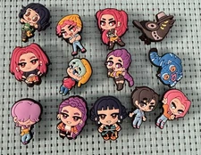 13 piece Kpop Demon Hunters/Saja Boys Shoe Charms Rumi