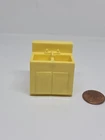 Vintage Fisher Price little people yellow kitchen sink