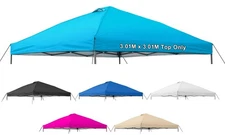 10x10 Canopy Top Cover,Pop Up Canopy Tent Top with Vent Ropes, Waterproof Sun...
