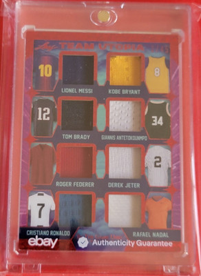 Lionel Messi JERSEY Card #2/45 Kobe Bryant Tom Brady DEREK JETER Giannis RONALDO