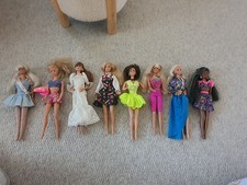 8 x Vintage Barbie Dolls. 1990s Mainly. Mattel. Some TLC. 