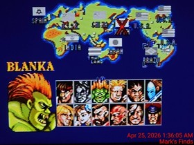 SEGA Genesis Model 2 Console Tested Working Controller Cords Street Fighter Game