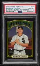 2021 Heritage High Number Chrome Black Border Refractor 71/72 Andrew Vaughn 06bg