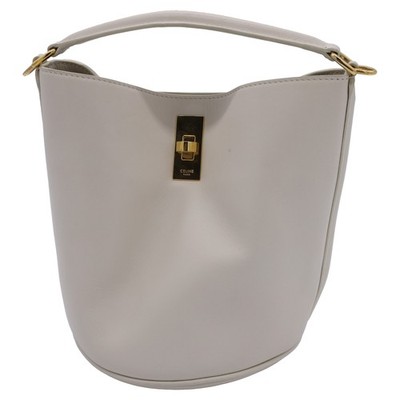 Celine Teen Bucket 16 Bag In Leather Women White S