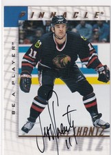 1997-98 PINNACLE BE A PLAYER JEFF SHANTZ AUTOGRAPH
