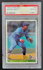 HOF George Brett Kansas City Royals 1984 Donruss #53 PSA 10 GEM MT