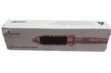 Aima Beauty Ionic Model HT018D Hot Brush Curling Iron Brush Pink 