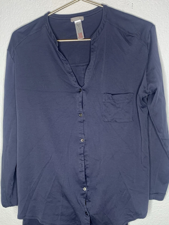 Juego de Pijama HANRO Talla Mediana Azul Hecho en Portugal Foto 2 de 4