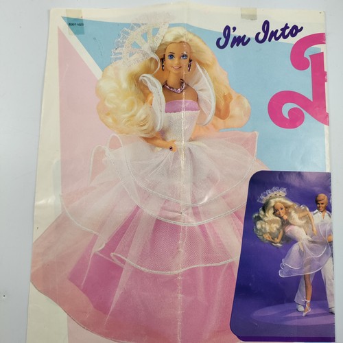 Bambola I'm Into Barbie vintage 1990 Mattel opuscolo pieghevole opuscolo inserto volantino - Foto 3 di 7
