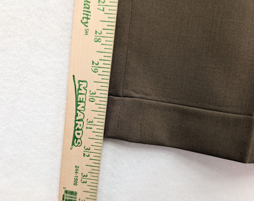 Chaps Men's Suit Size 44L Green Brown Pleated Pants Sz 34x32 - Picture 22 of 24