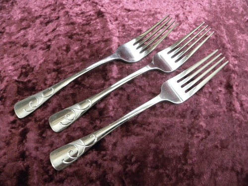 SERIF 3 Forchette da Pranzo Oneida Acciaio Inox Accento Smerigliato 115 Cina BENE