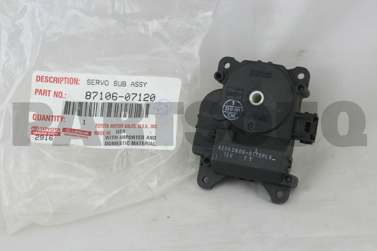 Genuine Toyota 8710607120 DAMPER SERVO SUB-ASSY, AIR CONDITIONER