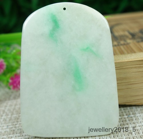 Certified Green Burma 100%natural A jadeite jade Pendant~Rabbit 玉兔 - Picture 9 of 11