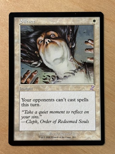 MTG Magic the Gathering 1x Silence Time Spiral Remastered NM