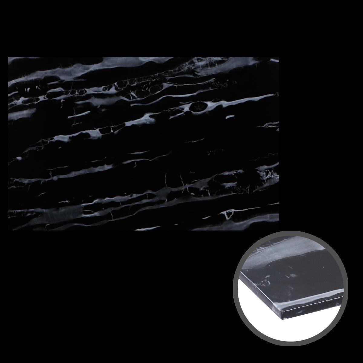 HOOZ Glasplatten rechteckig mit Facettenschliff Tischplatte Funkenschutzplatte