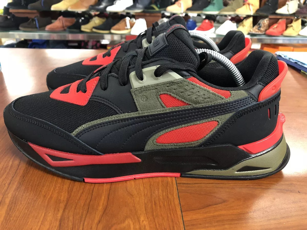 PUMA Men s Size 11 Mirage Sport Tipoff Black Grape Leaf Red Sneakers 383519 01