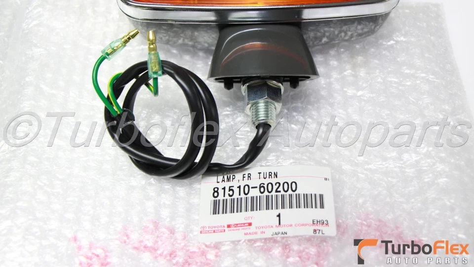 Juego de 2 luces de giro ámbar para Toyota Land Cruiser FJ40 1971-1975 81510-60200 Foto 4 de 4