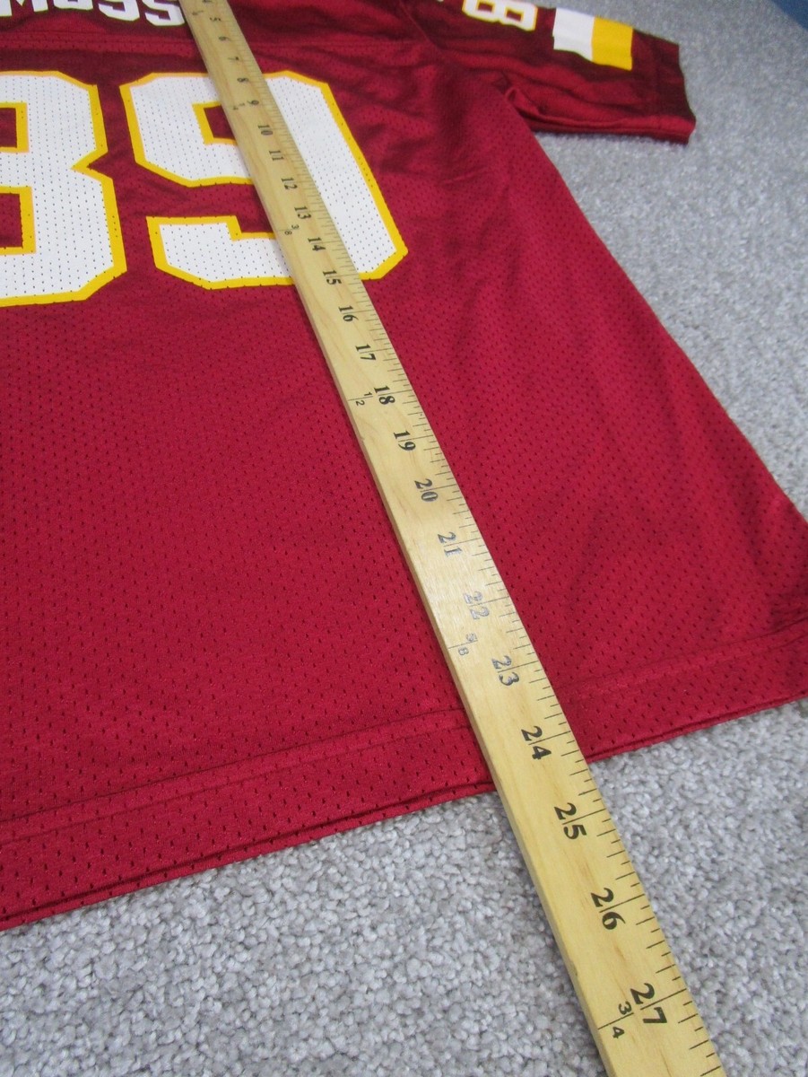 Nfl Washington Redskins Jersey Boys Large Red Moss 89 *Stain | eBay