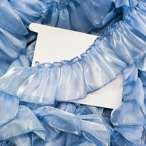 3M Ruffle Trim Pleated Ribbon Frill Shinny Fabric Hem Sewing Craft Lolita DIY - Picture 15 of 20