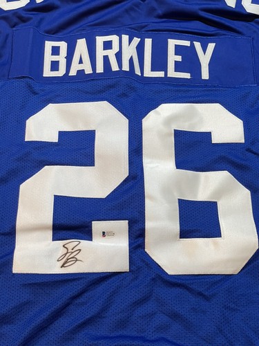 Saquon Barkley Signed Jersey Auto Beckett COA