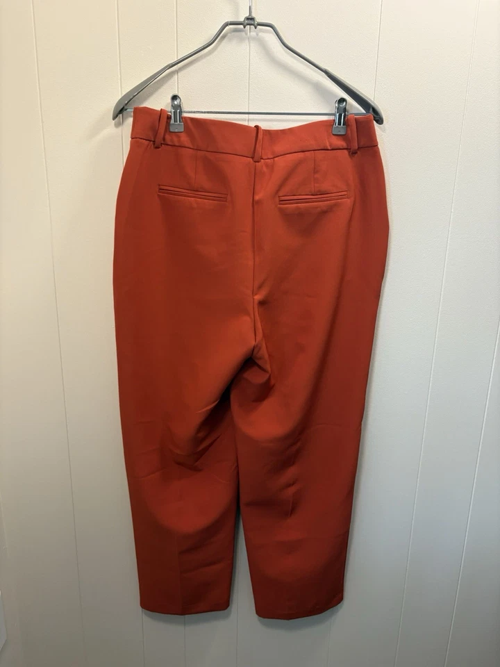 A New Day Pantalones Naranja Quemado Pierna Ancha Pantalones Cortos Talla 10 Carrera Otoño D4 Foto 4 de 4