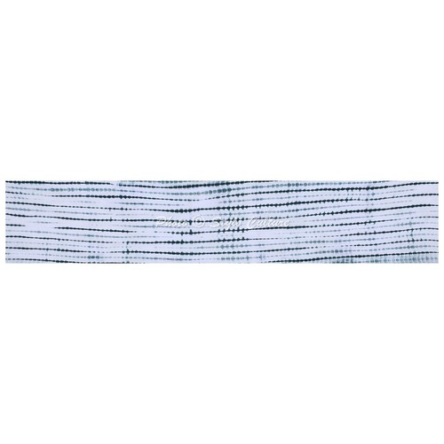 Ethnic Cotton Canvas Table Runner Shibori Striped Green Long Tie Dye Table Cover - Picture 4 of 8