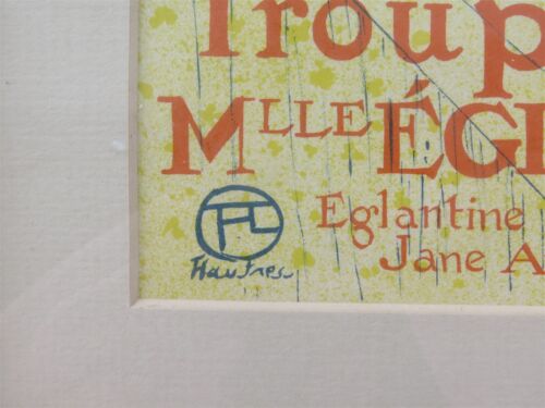 Troupe de Mlle Eglantine Lithograph After Henri Toulouse-Lautrec 10.75" x 13.5" - Picture 2 of 5