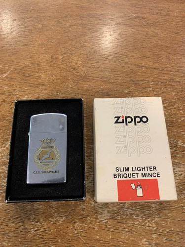 1976 C.F.B. Shearwater Niagara Falls Zippo Lighter with Original Case