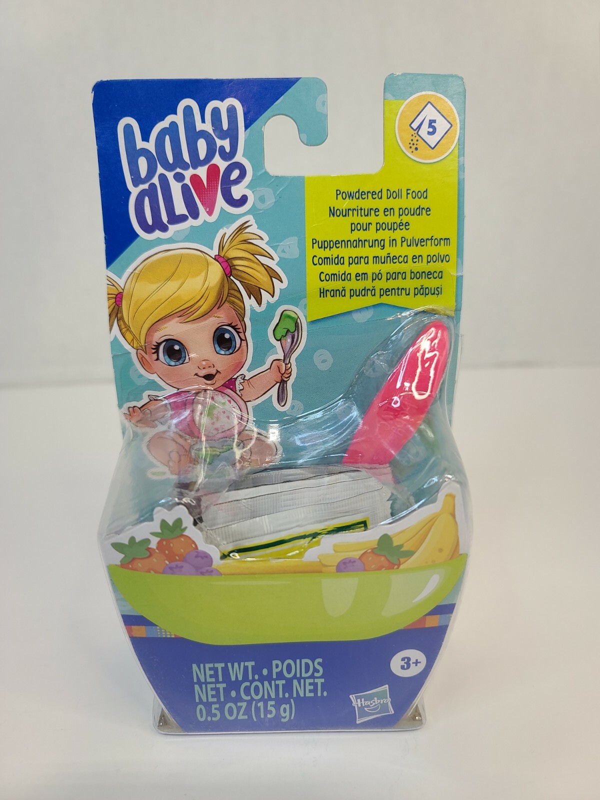 BABY ALIVE POWDERED FOOD (5 pack) DOLL FOOD