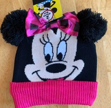 NEW Disney Minnie Mouse Hat  Mitten Set. Girls-H/G