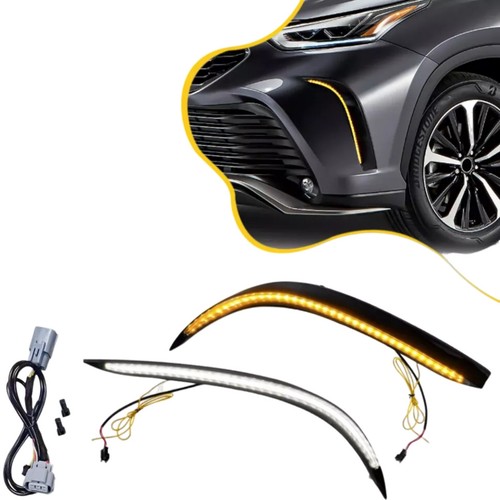 Daytime Running Lights DRL Streamer Turn Signals for Toyota Highlander XSE 2021+ - Foto 1 di 11