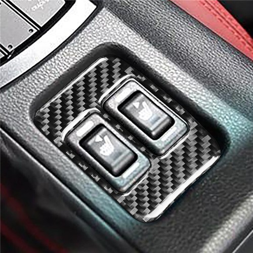 Cubierta de botón de calefacción de asiento de fibra de carbono para Toyota 86 Subaru BRZ 2017-2019 - Imagen 8 de 15