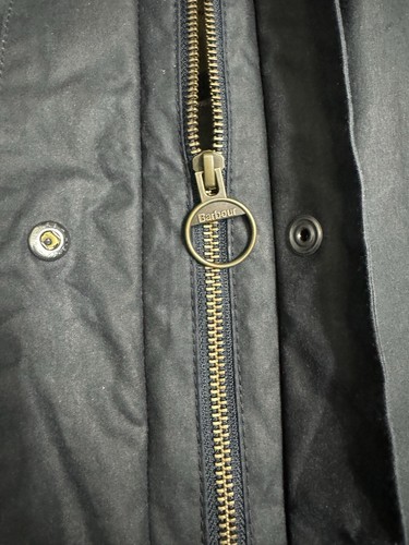 Barbour Beadnell Wax Jacket Ladies UK 14 Navy - Picture 9 of 12
