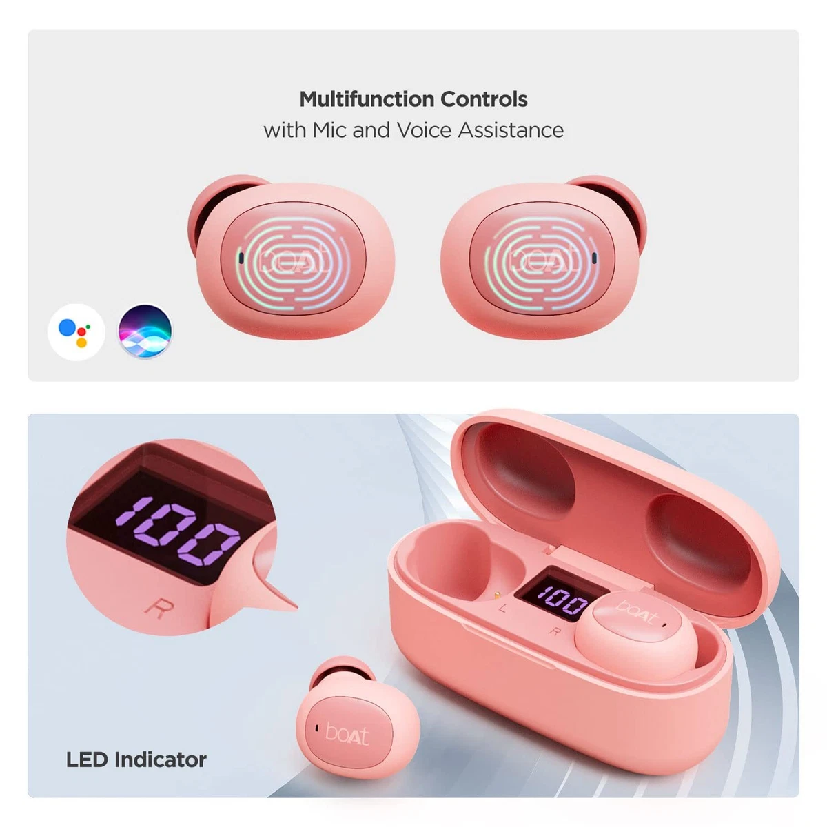 Boat earbuds pink new arrivals