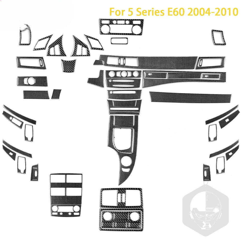 For BMW 5 Series E60 2004-2010 Accessories Carbon Fiber Car Interior Gear Shift