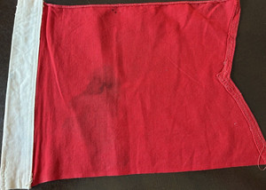 INTERNATIONAL MARITIME NAUTICAL DEFIANCE SIGNAL FLAG CIRCA WWII ERA