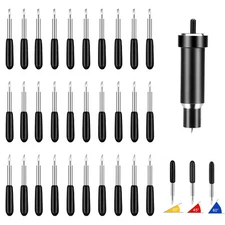 30pcs Fine Point Cutting Blades 30° 45° 60° for Cricut Maker 3/Explore Air 2/3