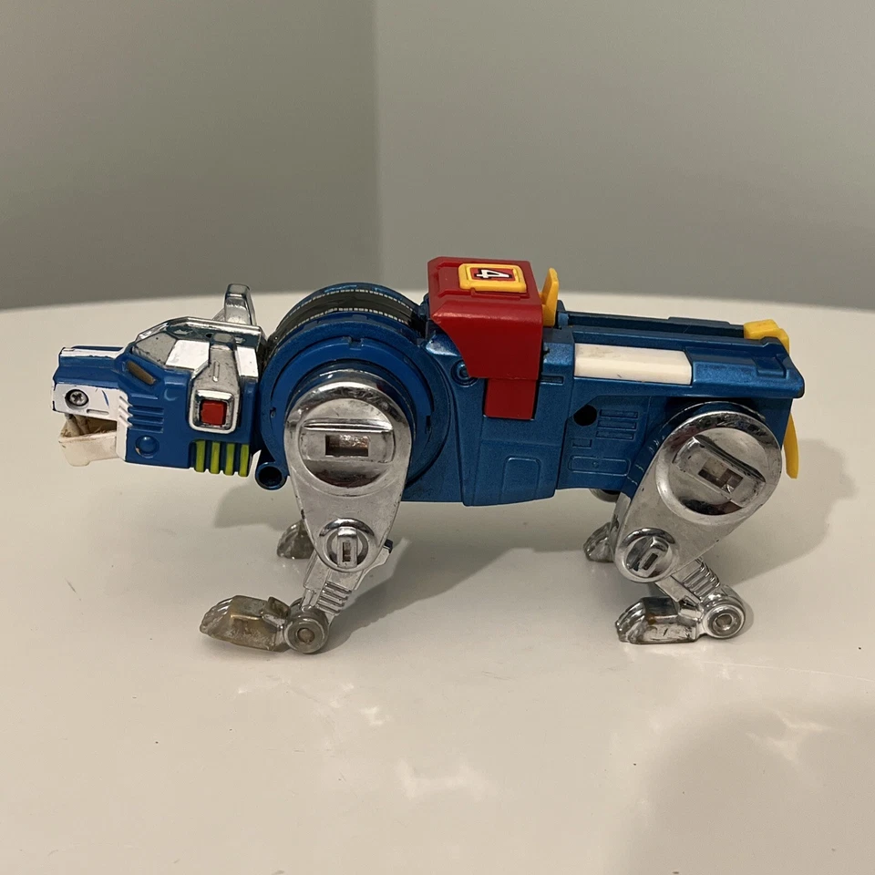 Orig. 1981 Y&K Voltron Blue Lion #4 Die Cast Metal Vintage Japan GB-36 - Image 2 of 4
