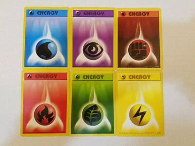 Shadowless Pokemon Energy Cards 1995 96 98 99 Abc Ebay