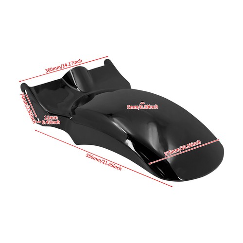 Short Rear Fender Metal Mudguard Fit For Harley Softail Breakout Fat Boy 18-23 - Foto 4 di 16