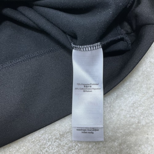 Chaqueta Pullover DKNY Sport Mujer Talla M Negra Blanca Logo Recortada 1/4 Cremallera - Imagen 7 de 9