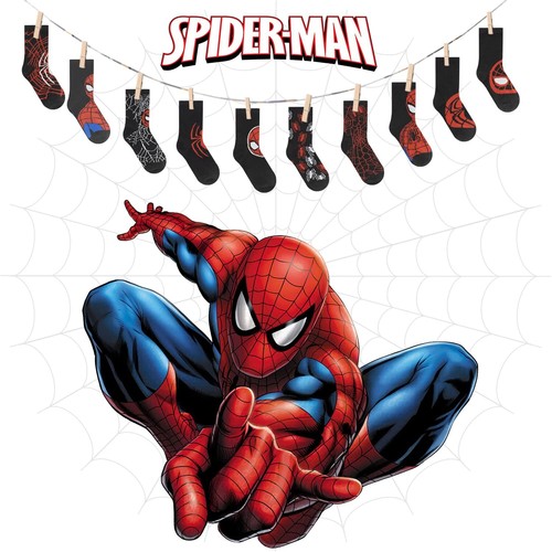 Spiderman Boys Socks 10-Pack of Decorative Spiderman Toddler Socks Amazing Le... - Picture 5 of 6