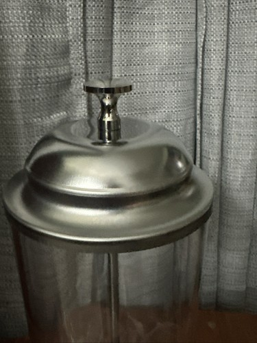 Column Straw Dispenser TableTopDispensers, Medium, Stainless Steel, Clear - Picture 3 of 3