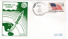 Space Explorer VIII Satellite Launched 3 Nov 60 Port Canaveral Goldcraft Cachet
