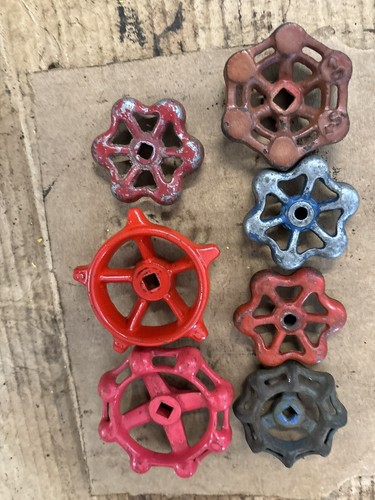 Vintage Water / Air Valve Handles Faucet Knobs Steampunk Industrial -Group Of 7 - Picture 2 of 2